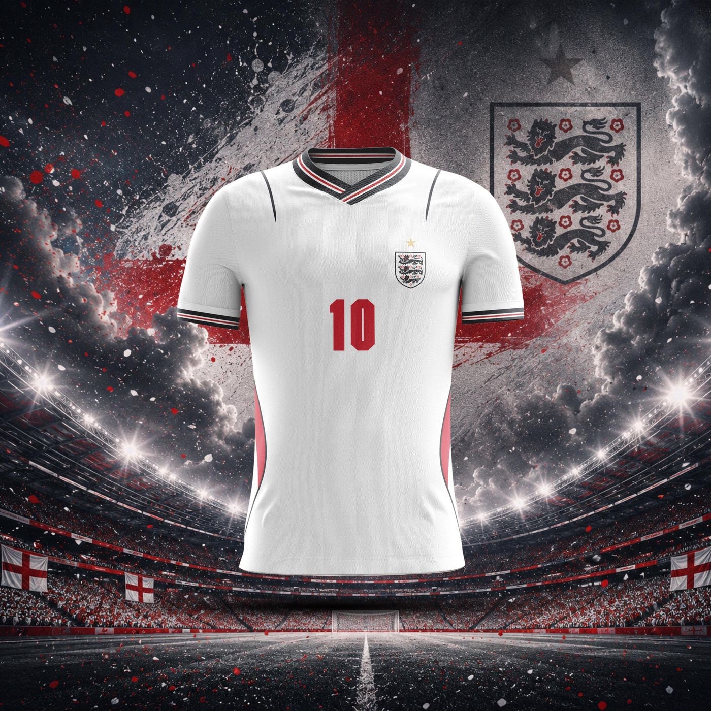 England Home 2026 Custom Name and Number Kane Soccer Jersey gallery