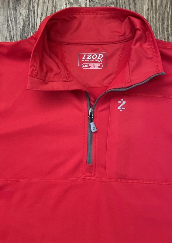 IZOD Cool-FX Men’s Navy ¼ Zip Pullover Size Large Moisture Wicking Performance gallery