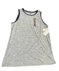 NWT Old Navy Active Breath On Men’s Size L Sleeveless Gray U.S.A. Go Dry Tank
