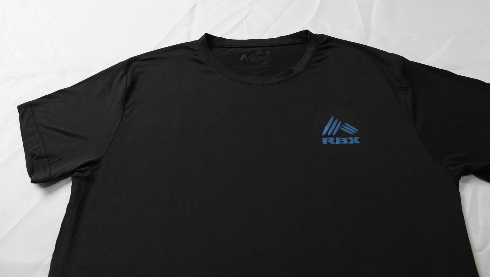 RBX Men's Short Sleeve Crew Neck Athletic Logo T-Shirt EH6 Black Medium gallery