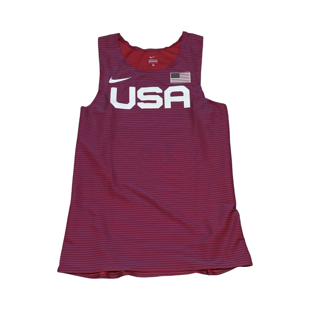 Nike 2023 USA International Team Pro Elite Track Singlet AO8669-XXX Men's Size L