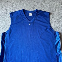 NEW Nike Shirt Mens Large Blue Athletic Tank Top Vest Gym Train Basketball