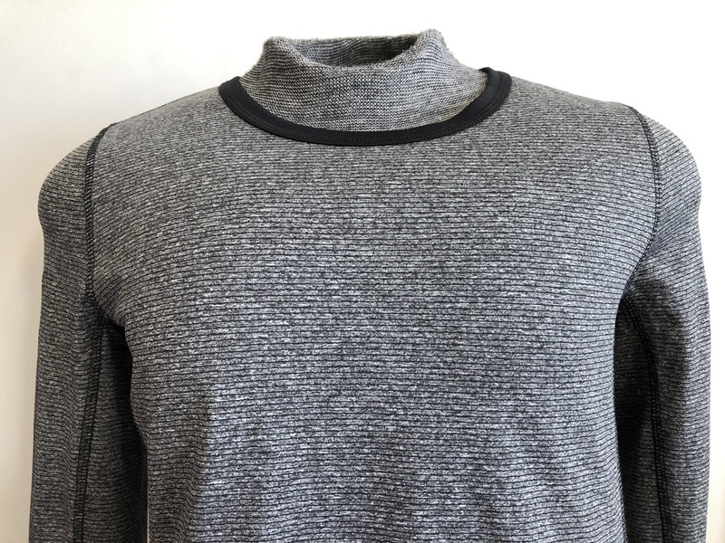 Tech Gear Elements Series Mens Large Grey Black Textured Longsleeve Top Stretch gallery