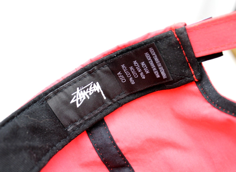 2016 STUSSY ~WASHED~ NYLON STRAPBACK HAT gear/tour/capz/y2k/logo/intl/world/dad gallery