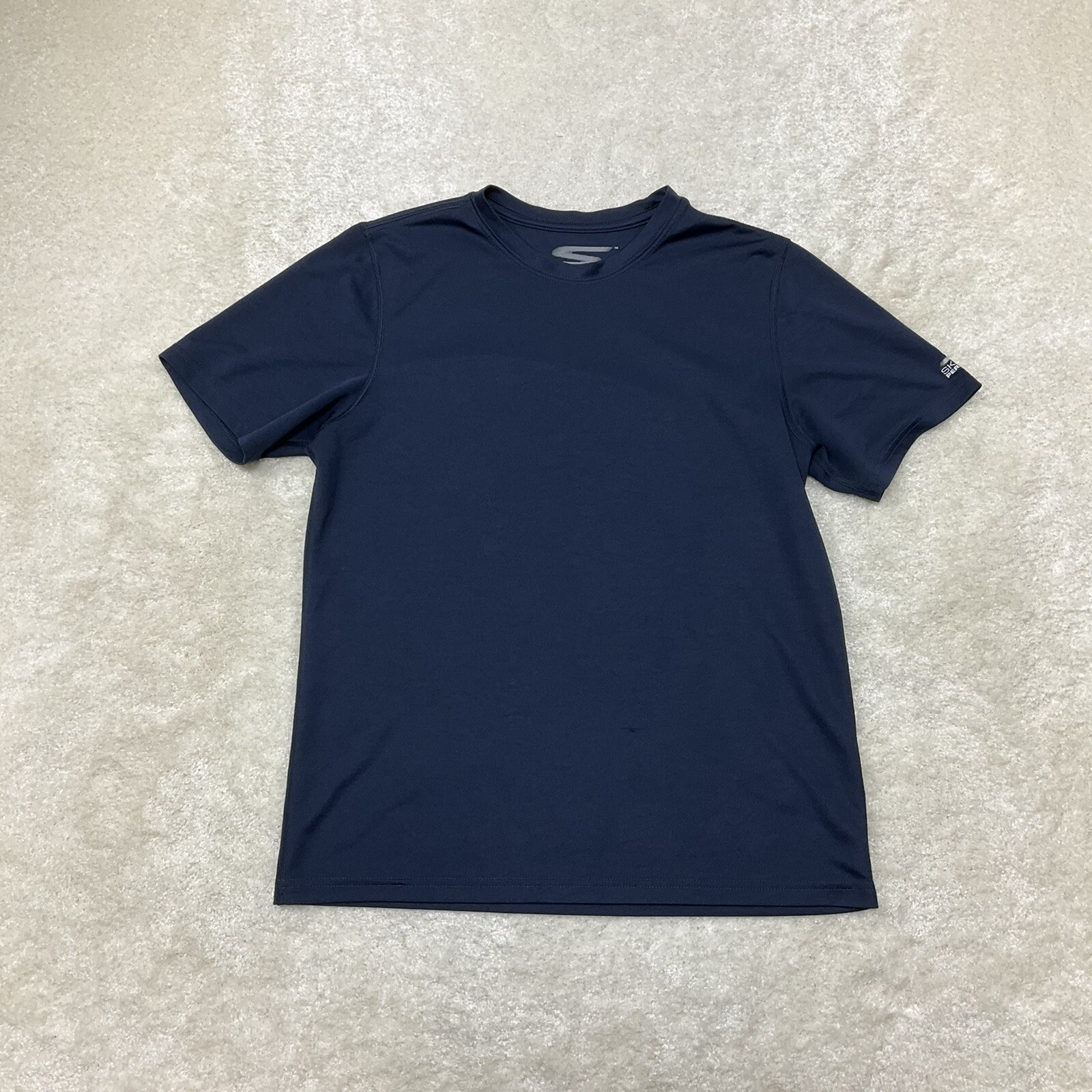 Skechers Performance Mens Size S Navy Blue Athletic Shirt Short Sleeve gallery