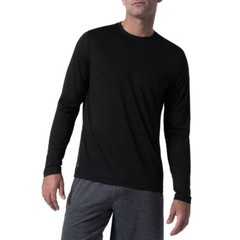 Russell Men’s Core Jersey Active Long Sleeve Tee Black Size L/G(42-44)