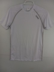 DRSKIN Men’s Small White Short Sleeve Compression T-Shirt NEW