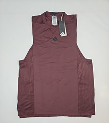 Adidas Mens Maroon ClimaCool Sleeveless Training Tank Top Size Large NWT