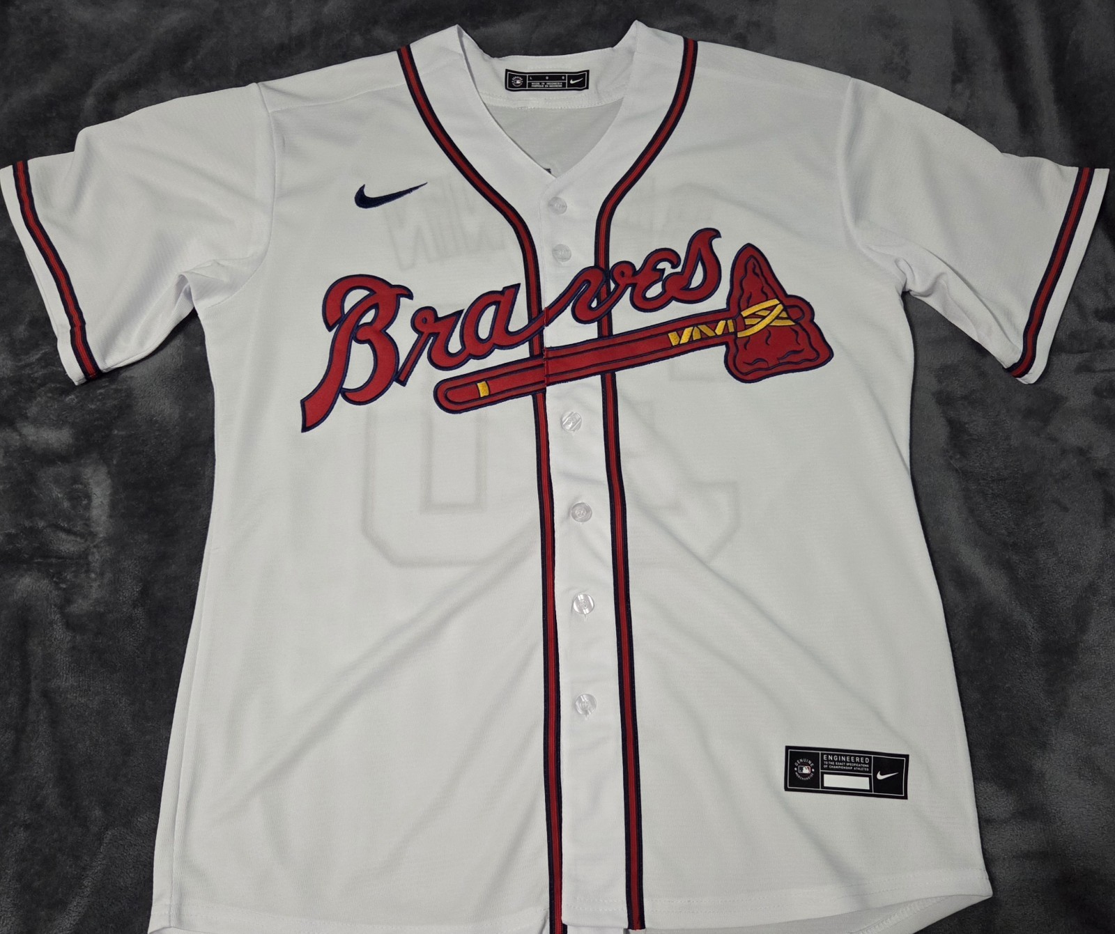 Fast Free Shipping! XXXL 3X Drake Baldwin Atlanta Braves Stitched Jersey 30 gallery