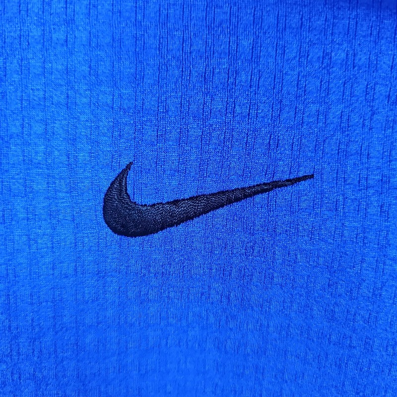 Nike Dri-FIT Mens Blue Half Zip Running Active Pullover Long Sleeve Top, Size: M gallery