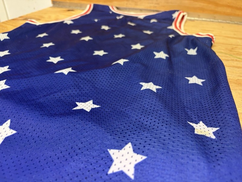 Urban Outfitters On The Byas American Flag Basketball Style Jersey Medium gallery