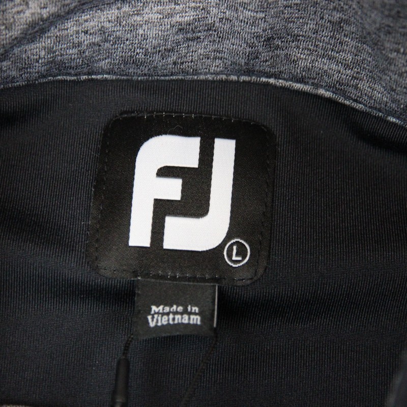 Footjoy Vest Pullover Men's Large Black FJ 1/4 Zip Golf Performance NEW *FLAW gallery