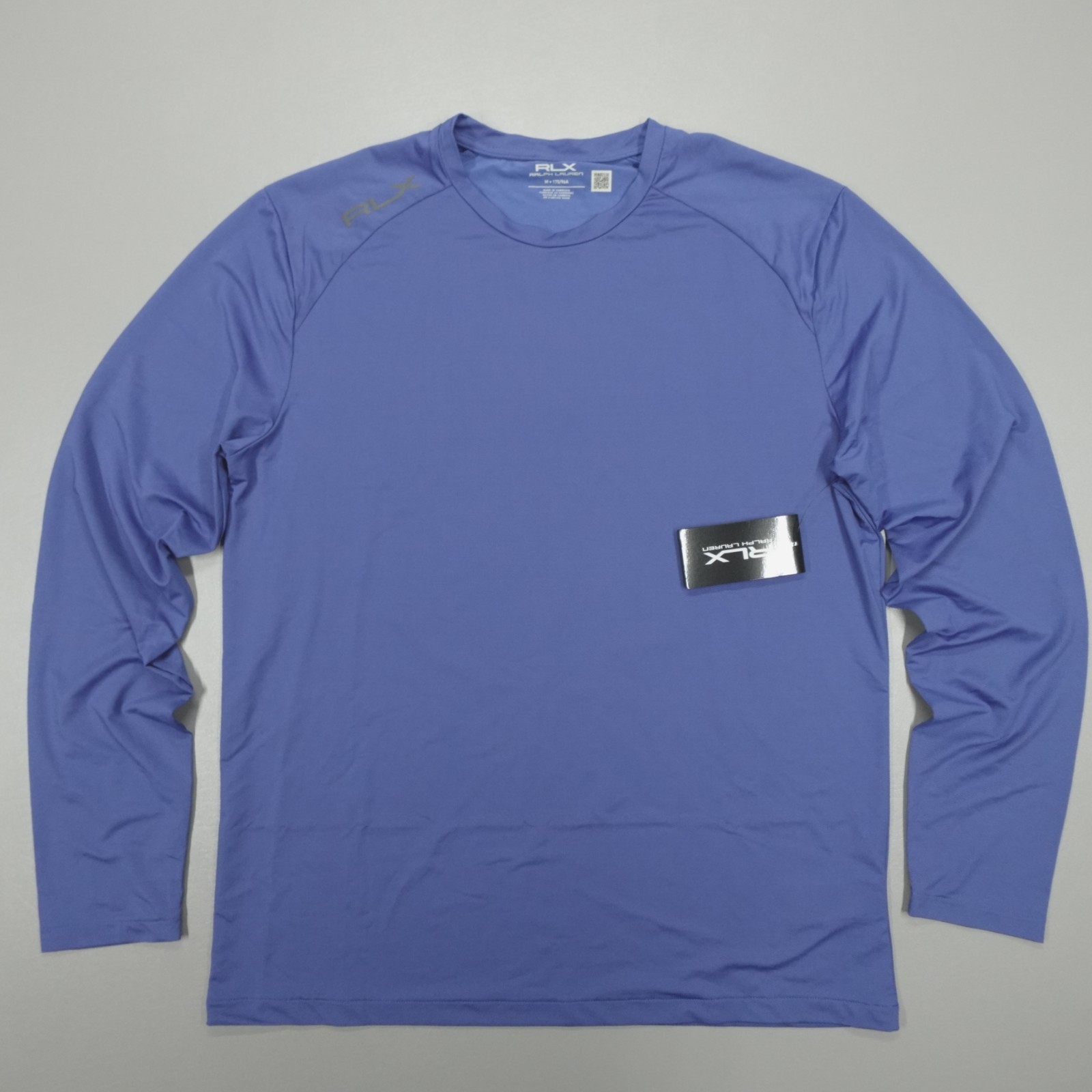 RLX Ralph Lauren L/S Pullover Top Royal Blue Size M Lightweight Nylon $128 gallery