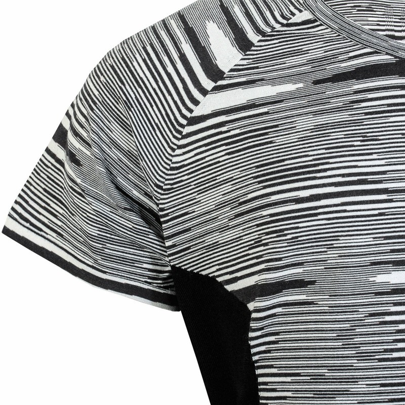 MISSONI x Adidas Men's 'CRU Tee' Knit Space-Dyed Melange T-Shirt Blk/Wht M *NWT* gallery