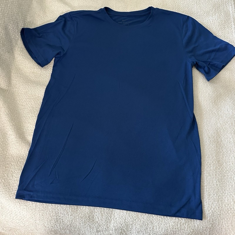 Nike Blue Dri-Fit Short Sleeve Versatile Excercise Training Shirt, Small, New gallery
