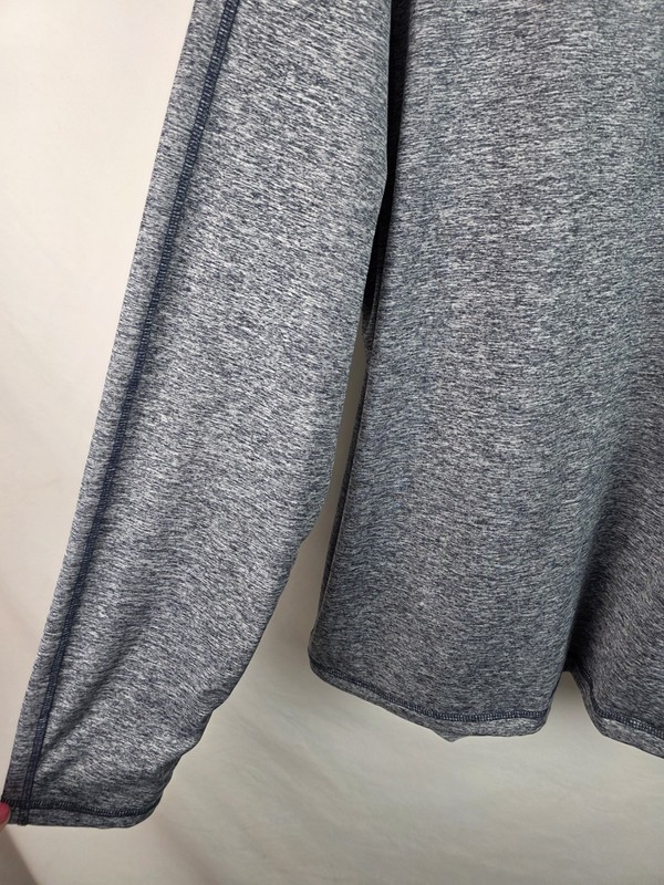 Kenneth Cole Men's Shirt Size XL Blue 1/4 Zip Athletic Long Sleeve Top Pockets gallery