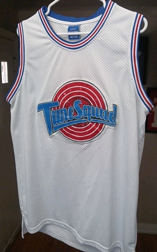 Tune Squad Lola 10-Men's White Mesh Sleeveless Tank Jersey Athletic Shirt Size L gallery