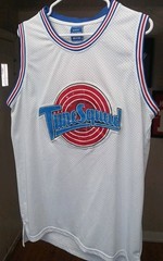 Tune Squad Lola 10-Men’s White Mesh Sleeveless Tank Jersey Athletic Shirt Size L