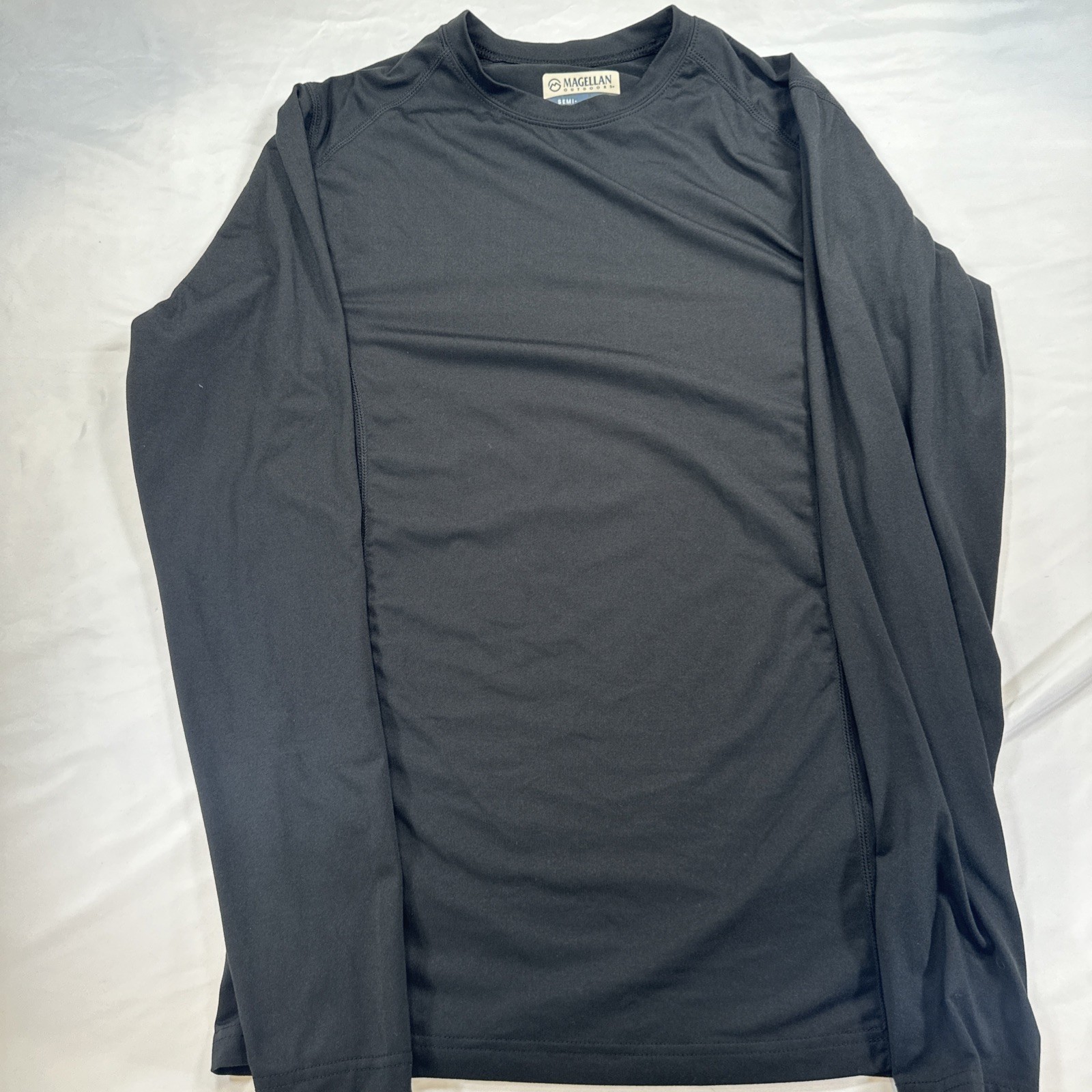 Magellan Outdoors Semi Fitted Black Dry fit Long Sleeve Shirt gallery
