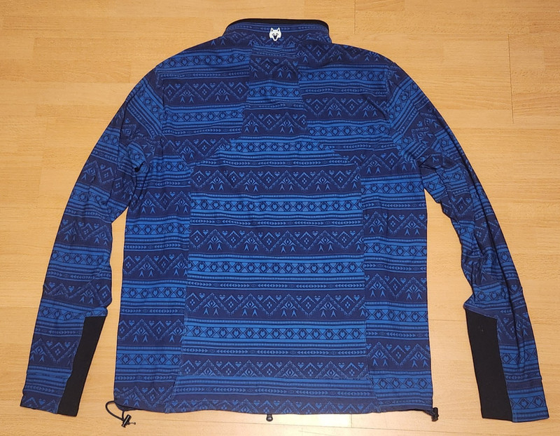 Men's Greyson Full Zip Jacket Sweater Golf Wolf Aztec Blue Performance Size XL gallery