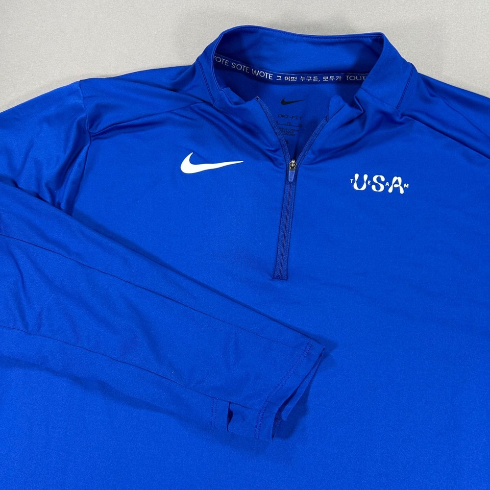 Nike Dry Fit Men’s Team USA Olympics 1/4 Zip Pullover Size XL