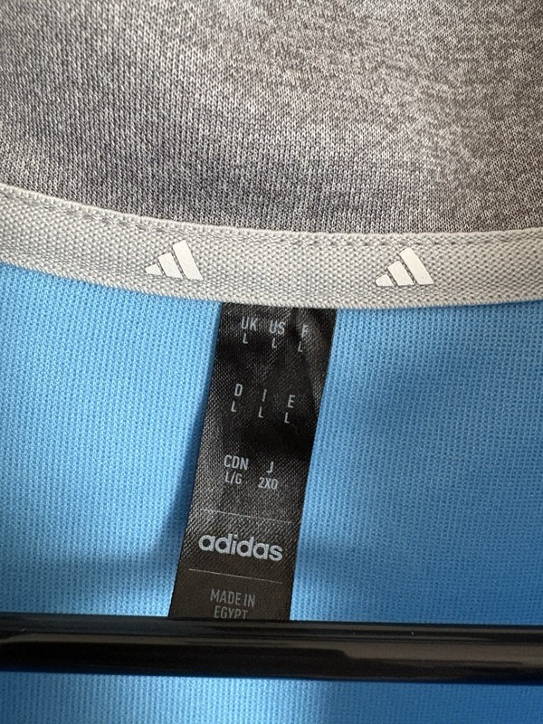 Adidas Men’s Elevated Quarter Zip Blue Pullover Size Large ADVR0884 gallery