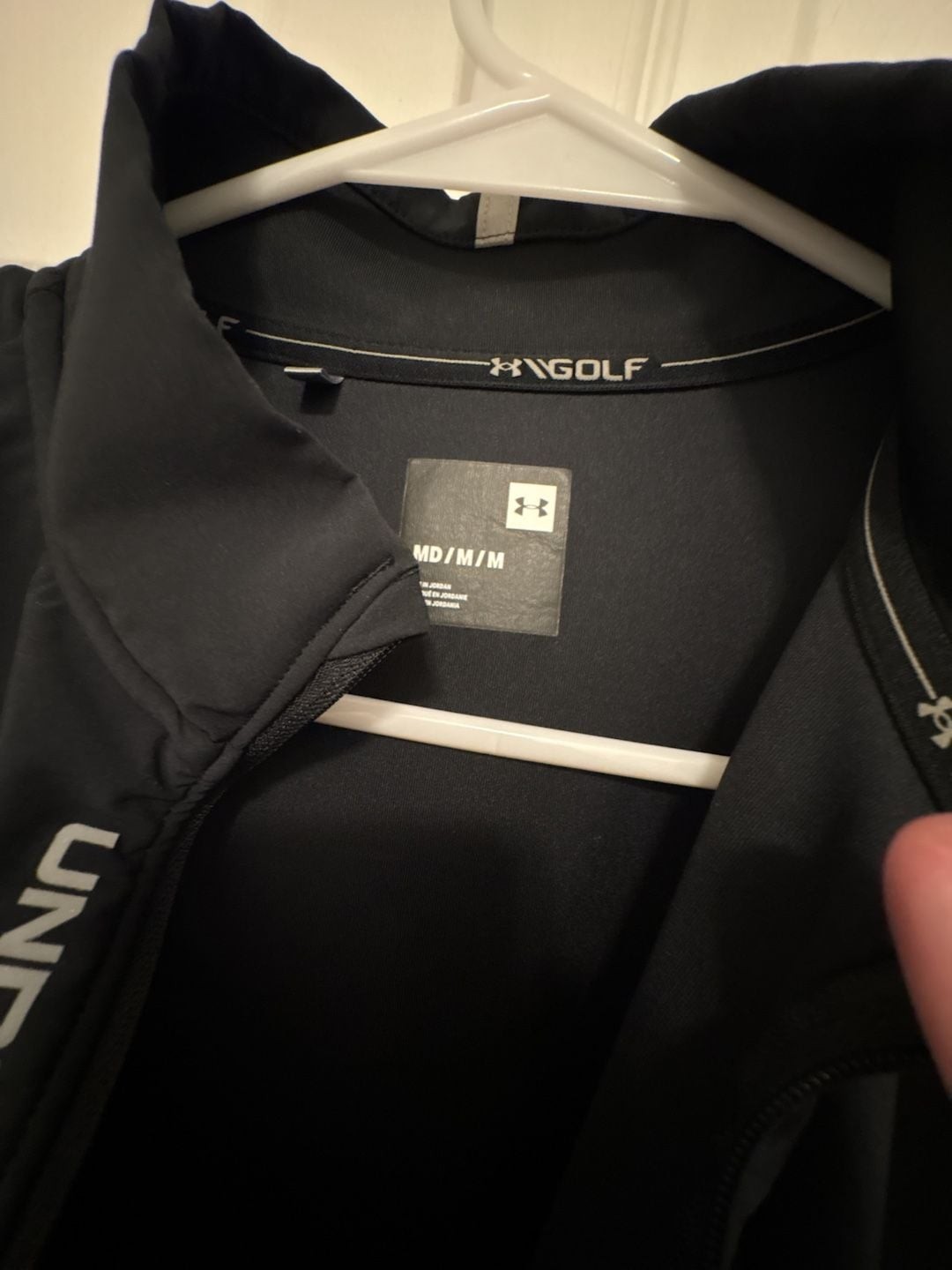 Under Armour Golf Quarter Zip Vest Black Size Medium gallery