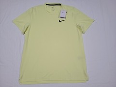 Nike Pro Mens Shirt Training Running Fitness Gym Dri-Fit Yellow CZ1181-331