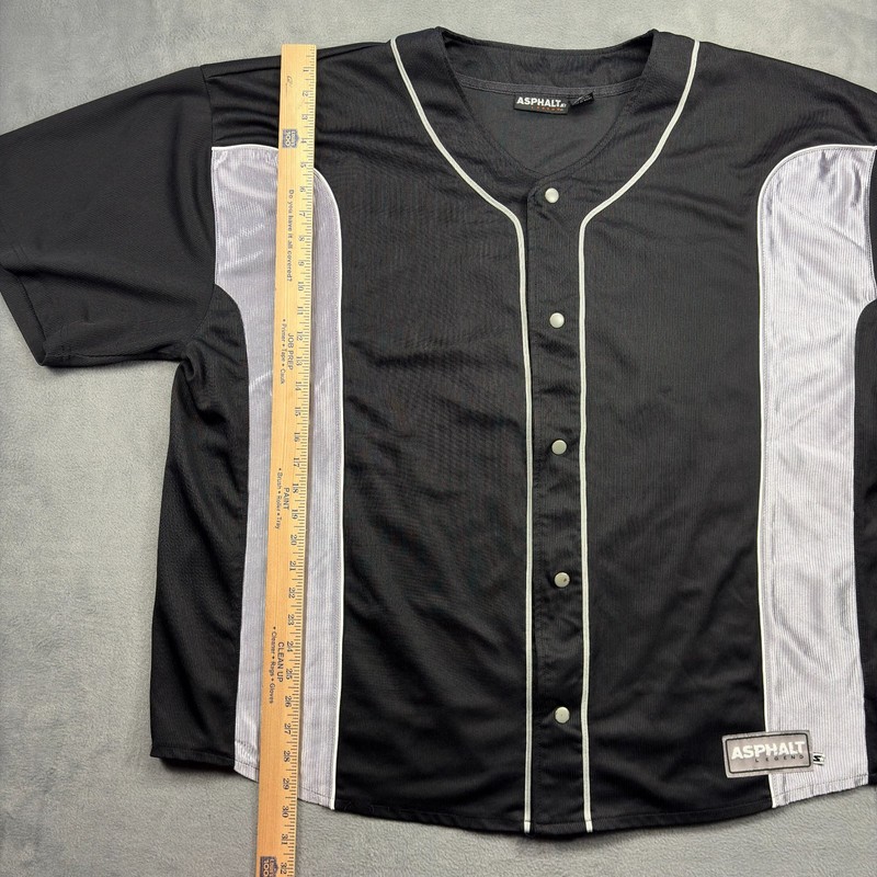 Vtg Starter Jersey Men's 2XL Black Asphalt Legends Y2K Hip-Hop Street All-Stars gallery