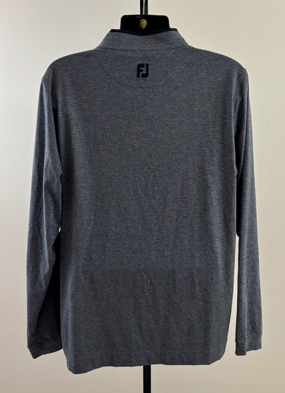 FOOTJOY GOLF Mens XL Gray Heather 1/4 Zip Midlayer Mercedes Long Sleeve Pullover gallery