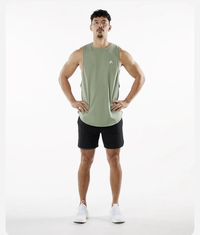 Alphalete Men's Dynasty Cutoff - Sage , Size Medium gallery