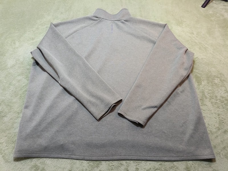 Zelos Men 4X 1/4 Zip Pullover Jacket Gray Heather Long Sleeve Big & Tall Active gallery
