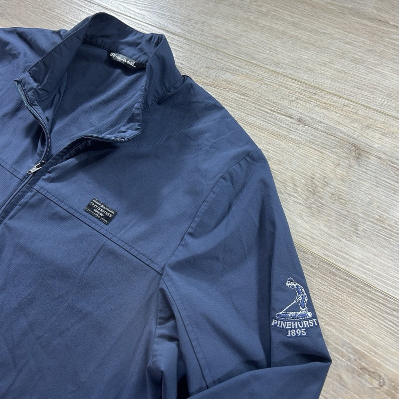 Travis Mathew XL Wanderlust Quarter Zip Pullover Navy Pinehurst Golf Course gallery