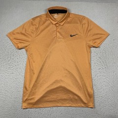 Nike Momentum Fly Swing Flyknit Frame Golf Polo 725511 Orange Mens Large Modern