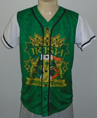 Ireland Irish Drinking Team Baseball Style Jersey Men Medium
