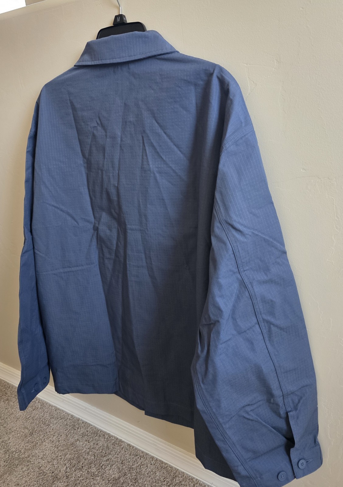 Adidas P ESS+ LS Oversized Shirt. Originals Size XL, L, M. Blue Long Sleeve gallery
