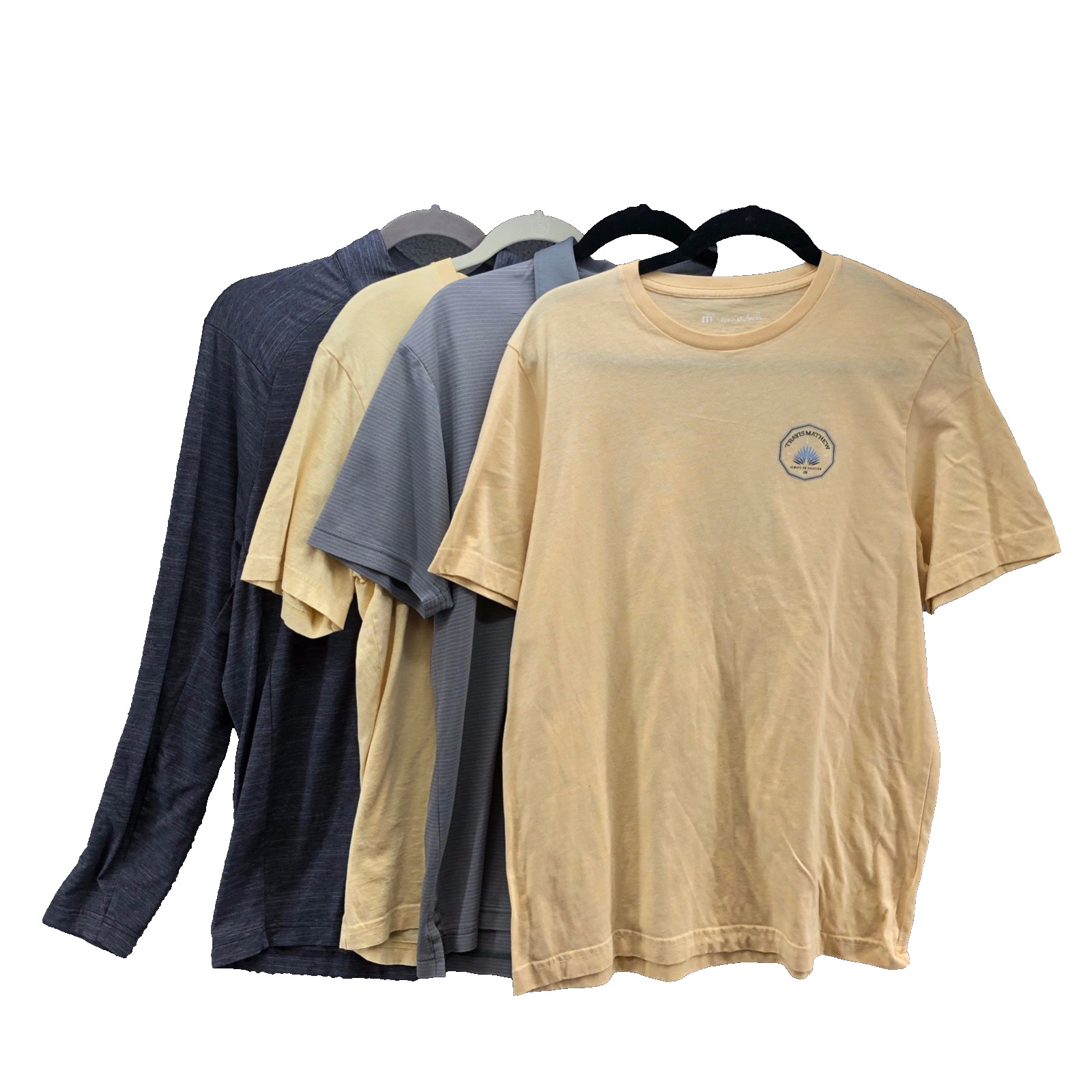Travis Mathew Shirt Lot Mens Medium Short Sleeve Long Sleeve Activewear gallery