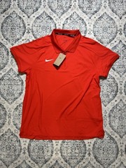 Nike Court Slam ADV 1/4 Zip Tennis Polo Men’s L Red HQ0792-673 $105 NWT