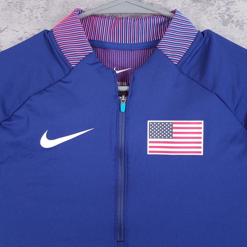 NIKE 2021/2023 USA International Team Pro Elite Half Zip Jacket Mens MEDIUM TALL gallery