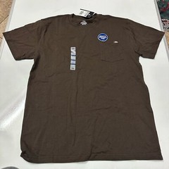 Dickies Mens Short Sleeve Heavyweight Pocket Relaxed Fit T-Shirt L Sand desert
