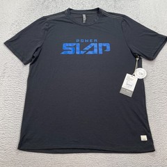 Vuori Power Slap Logo Shirt Men’s Size Medium Black V195 Short Sleeve NWT