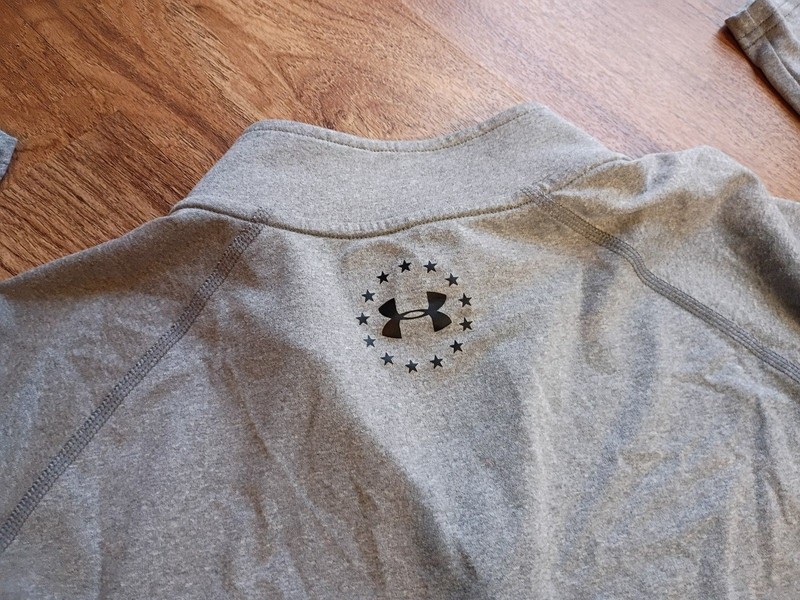 Under Armour Wounded Warrior Project Gray Quarter Zip Pullover Medium gallery