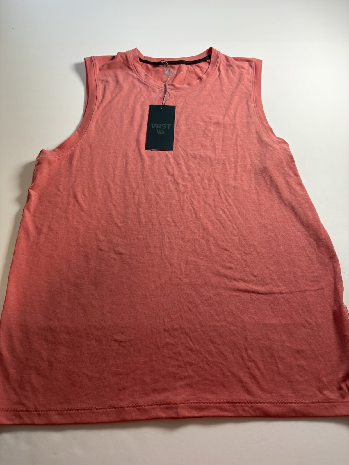 VRST Men's Medium Pink Rouge Icon Tank Tee Moisture Wicking Stretch UPF30+ NWT gallery