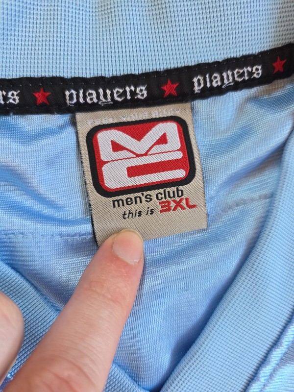 Y2K Mens Club Players 05 Blue Football Jersey Size XXXL gallery