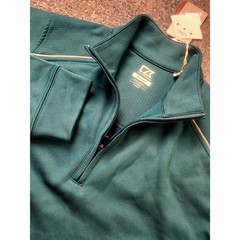 Cutter and Buck Pullover Mens Medium CB WeatherTec Ridge Golf Green 1/2 Zip