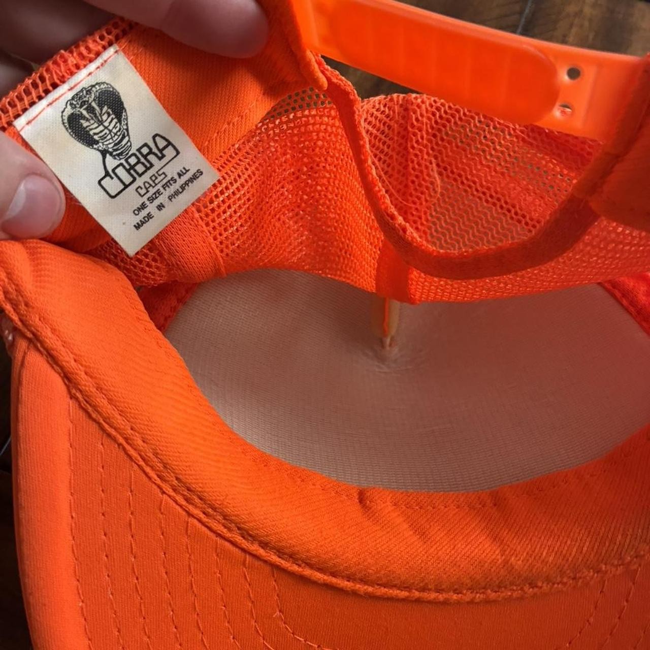 SoftDig orange trucker snapback hat mesh back bold workwear promo style gallery