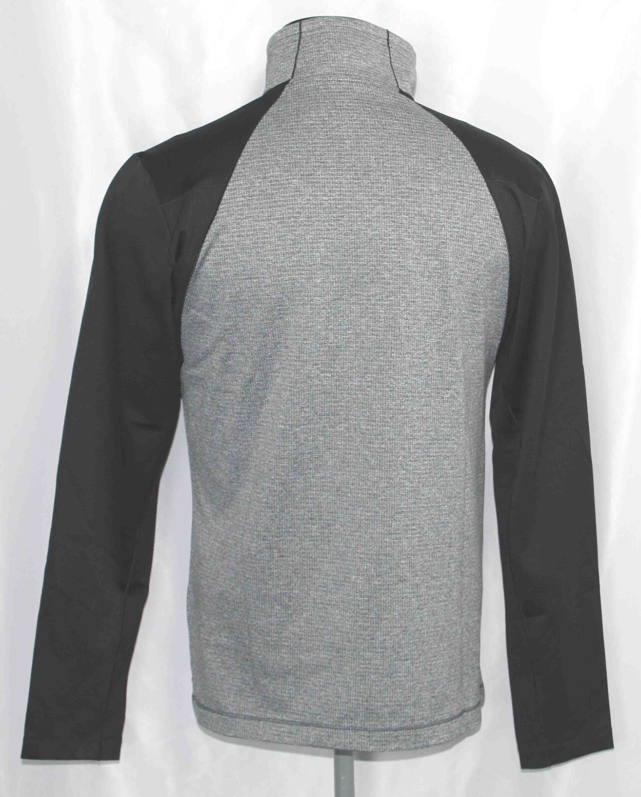 Nike Dri-Fit 1/4 Zip Gray Black Running Long Sleeve Pullover 620644 Mens Size Md gallery