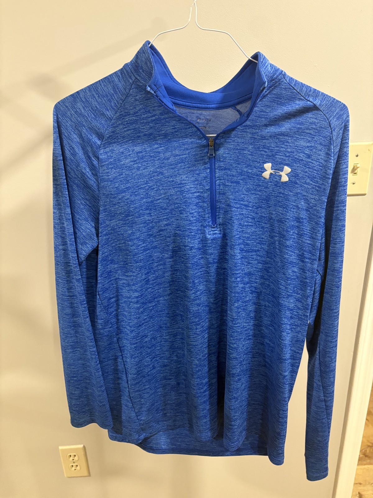 Under Armour Quarter Zip Pullovers Men’s Medium Lot of 2 Blue Gray Polyester gallery