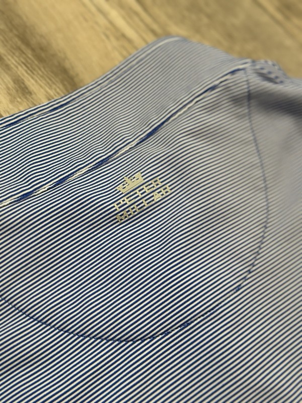 Peter Millar x SMU Perth Performance 1/4 Zip Sugar Stripe Size XXL Blue White gallery