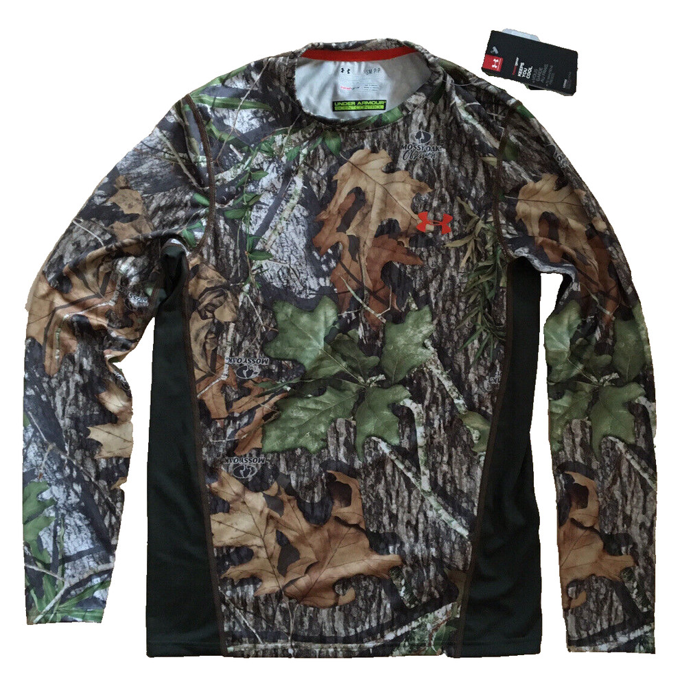 Under Armour Mossy Oak Scent Control Hunting Shirt NWT-Long Sleeve Size-S